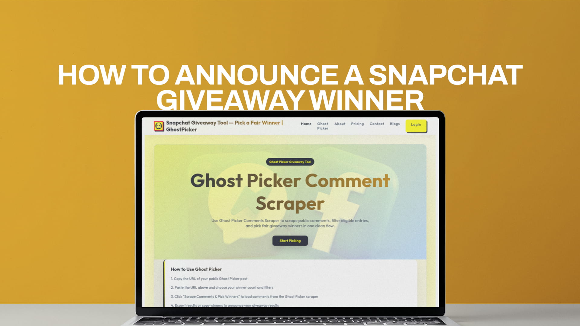 How to Announce a Snapchat Giveaway Winner